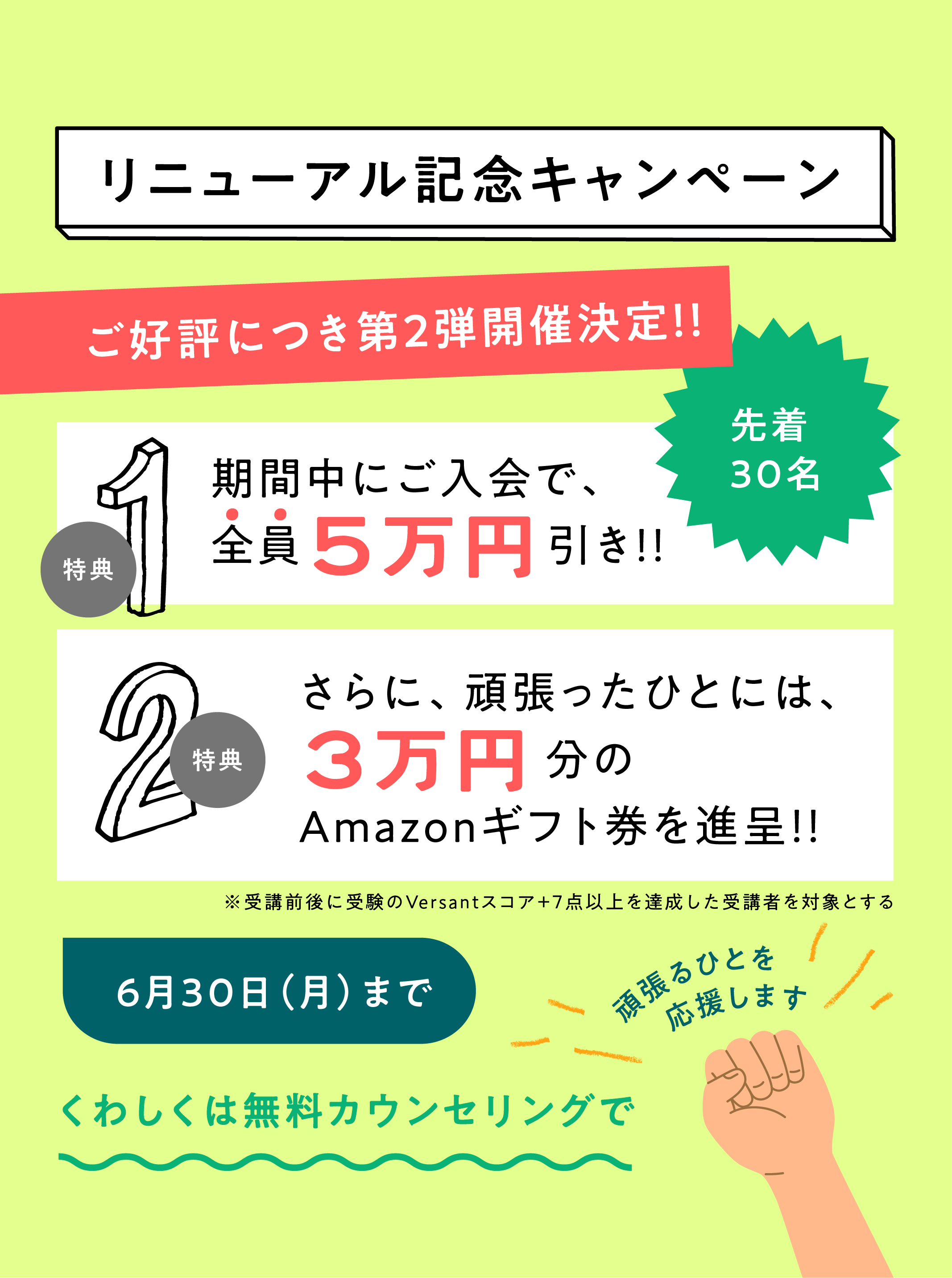 リニューアル記念キャンペーン