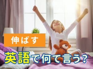 「伸ばす」って英語で何て言う？親子で覚えるシーン別フレーズ
