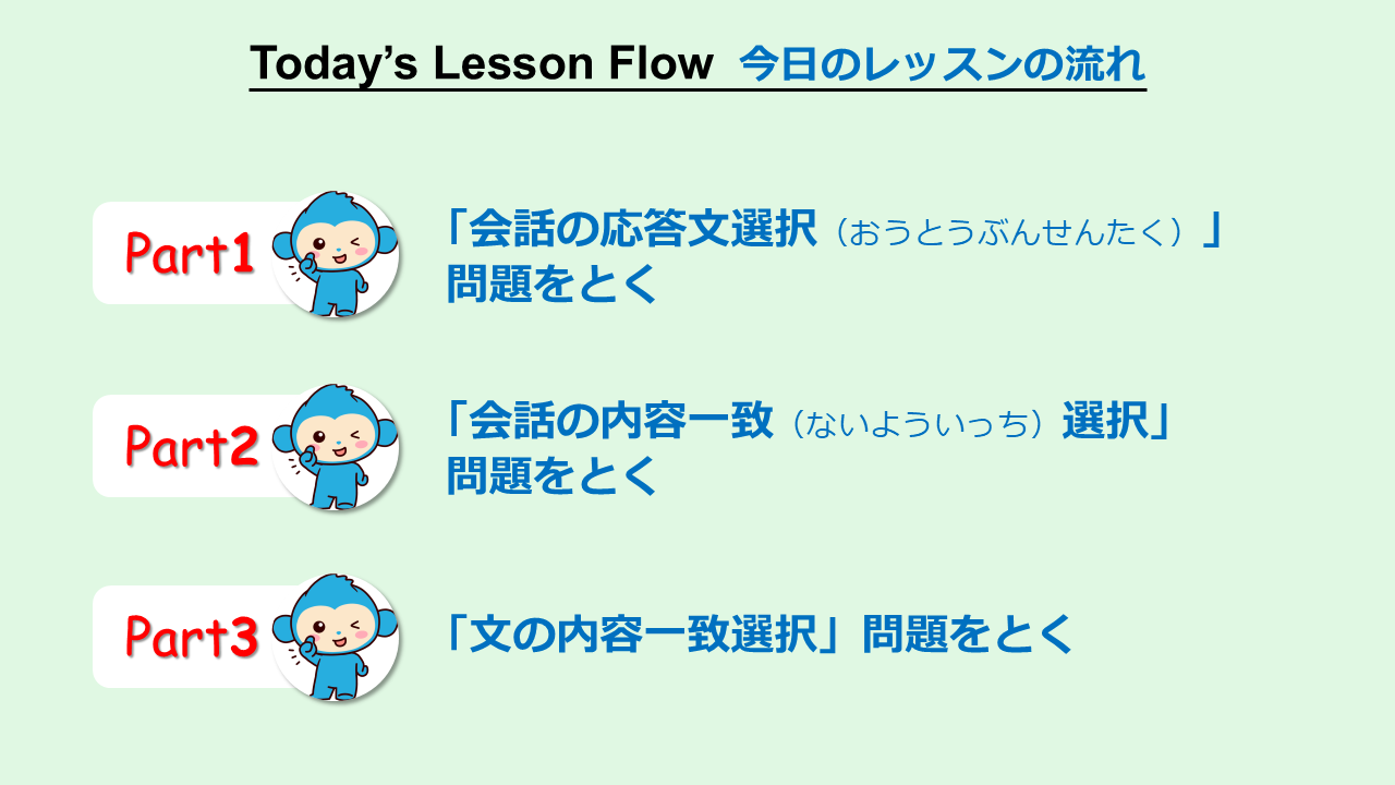 レッスンの流れ