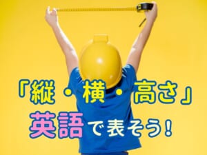 縦・横・高さを英語で表そう｜基本単語と関連表現まとめ