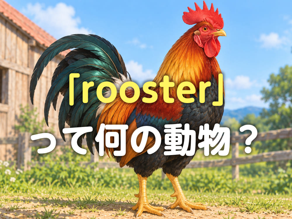 「rooster」って何の動物?「chicken」との違いや意味をわかりやすく解説