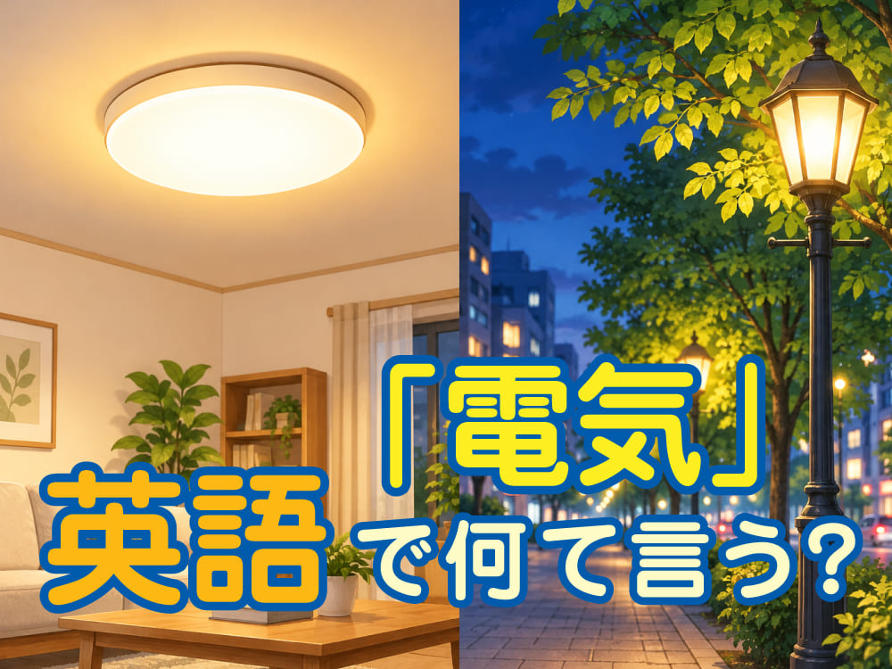 「電気」を表す英語はひとつじゃない?使い方や例文を紹介