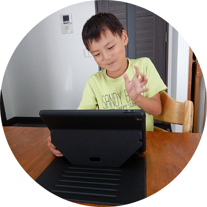 パパが習っている影響で!